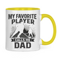 Tasse zweifarbig HOCKEYDAD FAVORITE PLAYER