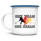 Emaille Tasse ONE TEAM-ONE DREAM GER
