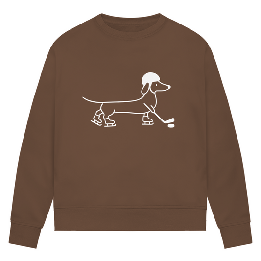 Ladies Sweatshirt HOCKEY DACKEL