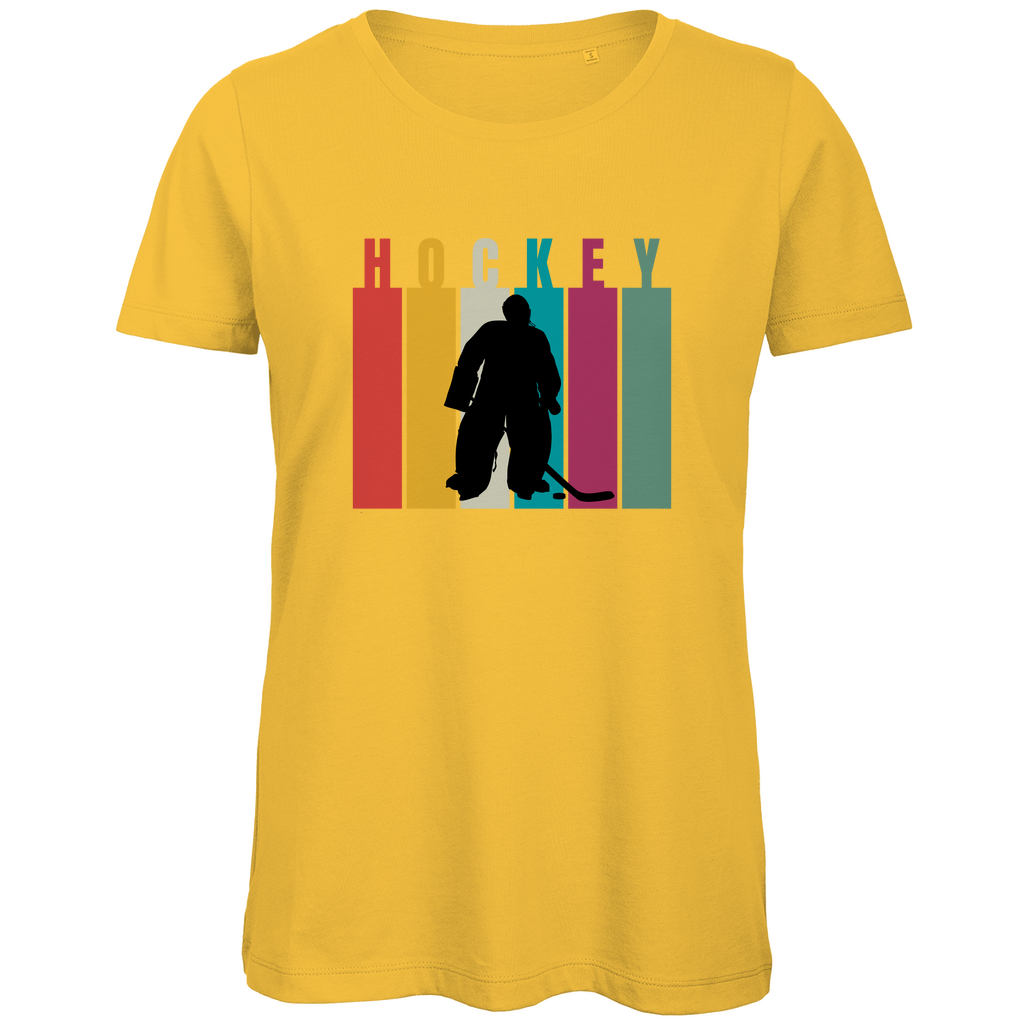 Ladies T-Shirt COLOURFUL HOCKEY GOALIE