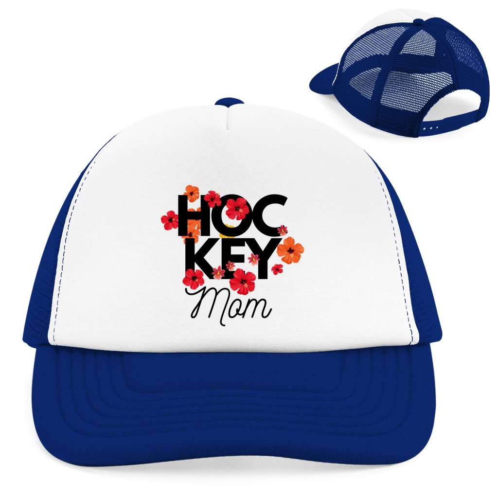 Retro Cap HOCKEY MOM FLOWERS