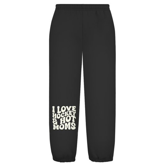 Oversize Sweatpants I LOVE HOCKEY & HOT MOMS