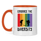 Tasse zweifarbig EMBRACE THE DIVERSITY