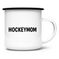 Emaille Tasse HOCKEYMOM BRAIN