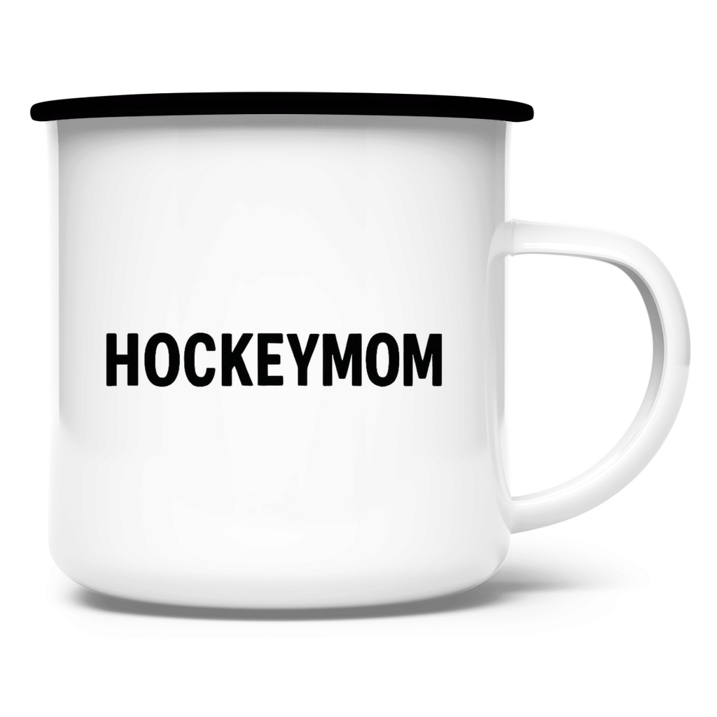 Emaille Tasse HOCKEYMOM BRAIN