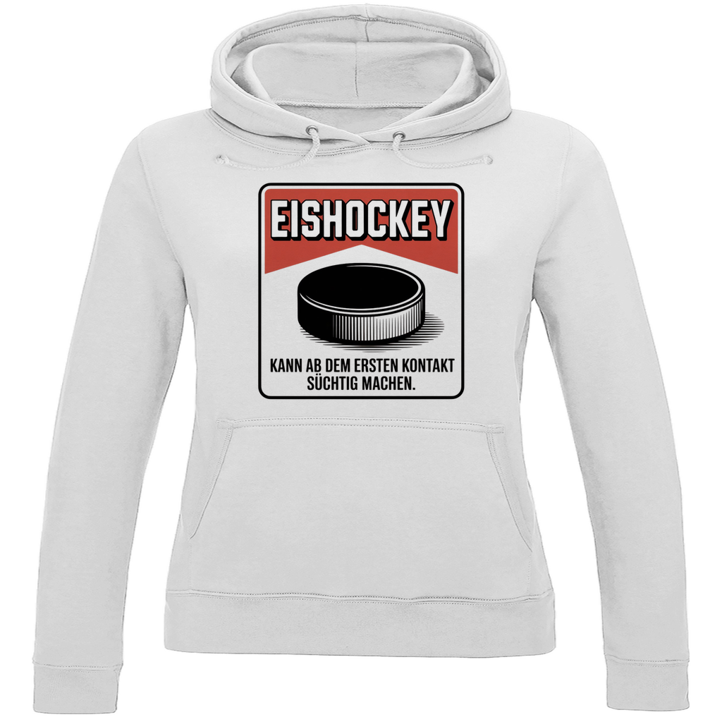 Ladies Hoodie EISHOCKEY ZIGARETTENSCHACHTEL