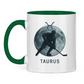 Tasse zweifarbig STERNZEICHEN TAURUS / STIER