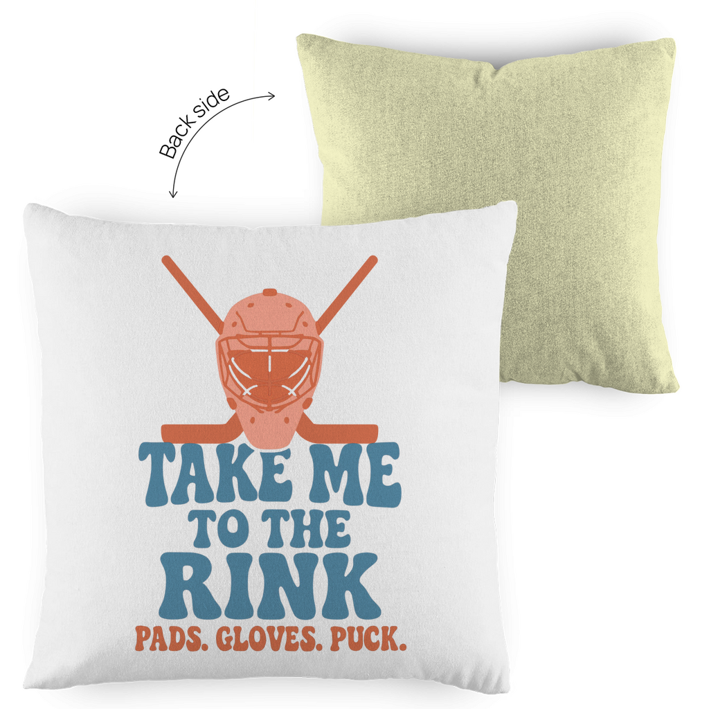 Kopfkissen zweifarbig TAKE ME TO THE RINK GOALIE