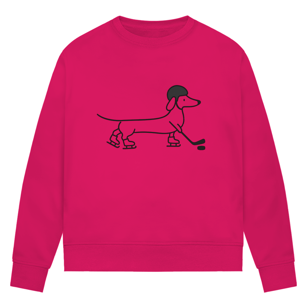 Ladies Sweatshirt HOCKEY DACKEL