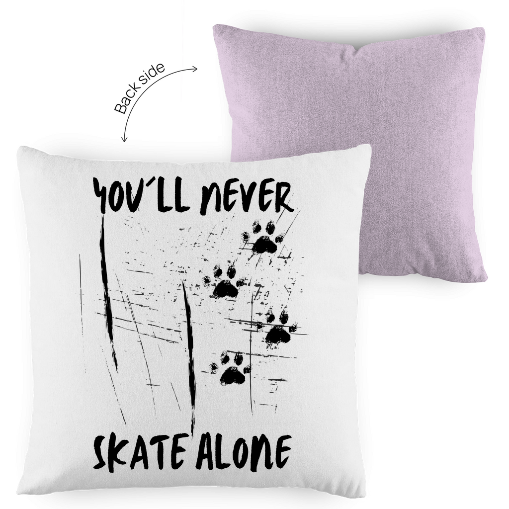 Kopfkissen zweifarbig NEVER SKATE ALONE
