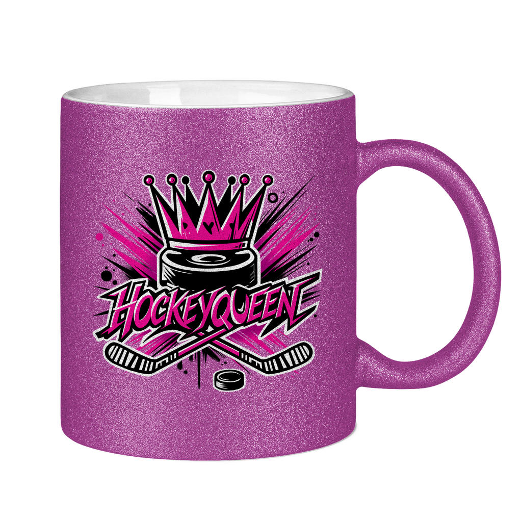Glitzertasse HOCKEYQUEEN