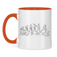 Tasse zweifarbig BORN TO HOCKEY EVULUTION