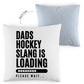Kopfkissen zweifarbig HOCKEYDADS SLOGAN