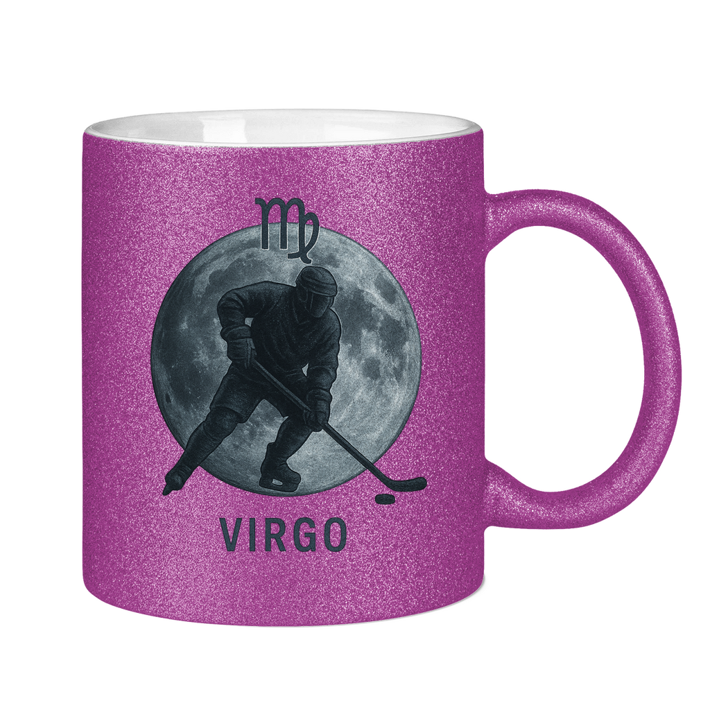 Glitzertasse STERNZEICHEN VIRGO / JUNGFRAU