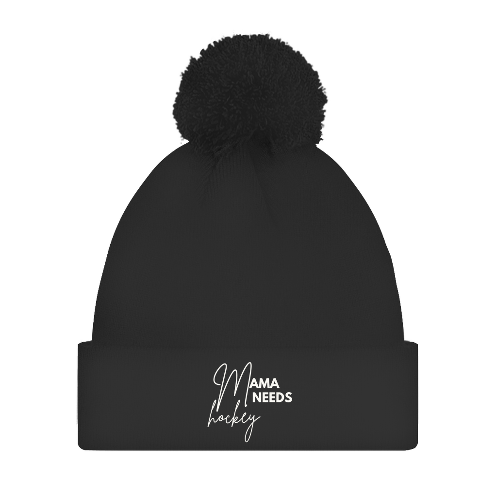 Bommelmütze MAMA NEEDS HOCKEY