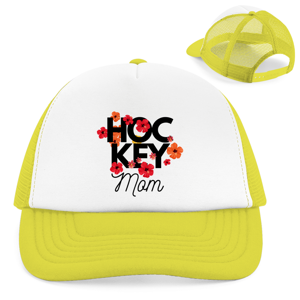 Retro Cap HOCKEY MOM FLOWERS