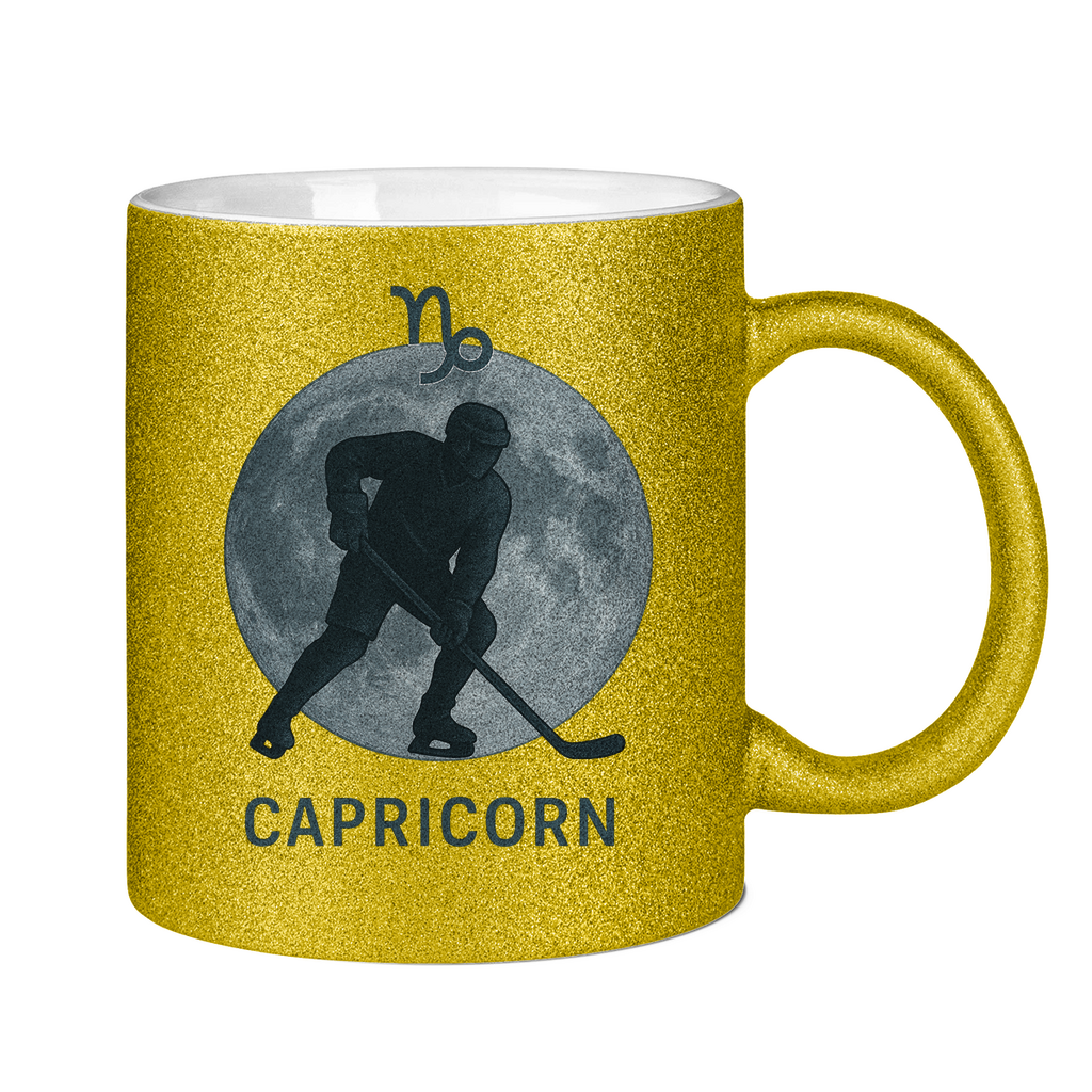 Glitzertasse STERNZEICHEN CAPRICORN / STEINBOCK