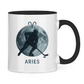 Tasse zweifarbig STERNZEICHEN ARIES / WIDDER