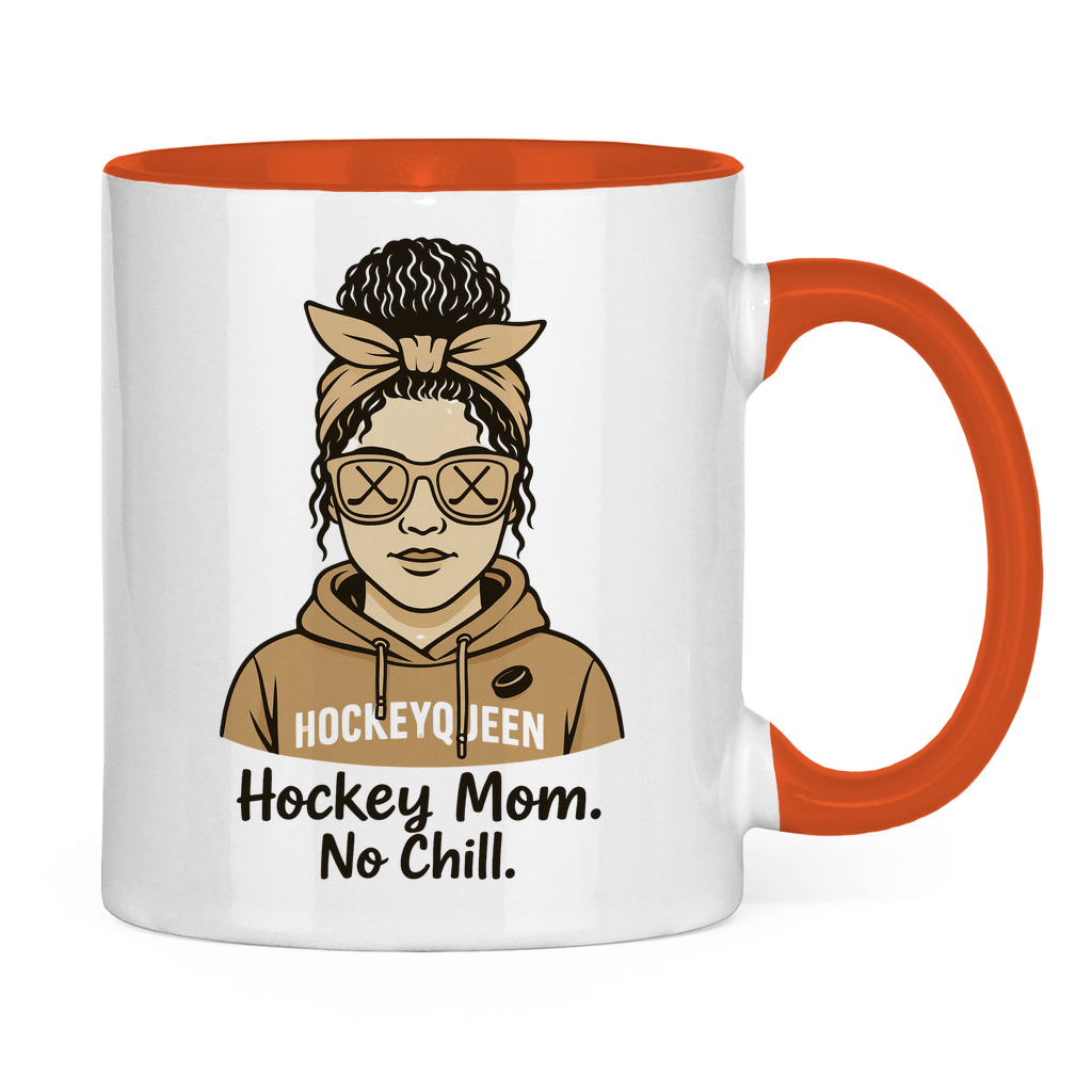 Tasse zweifarbig HOCKEY MOM - NO CHILL