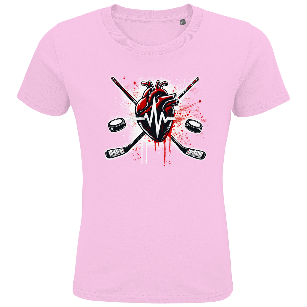 Kids T-Shirt HOCKEY HEARTBEAT