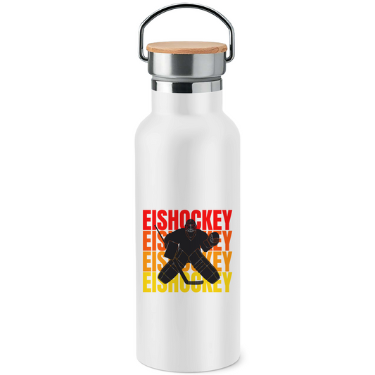 Edelstahl-Trinkflasche EISHOCKEY GOALIE