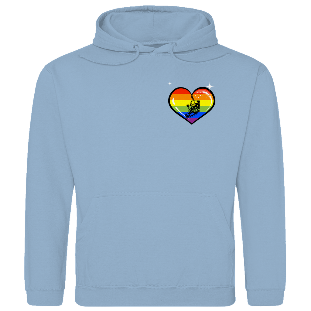 Unisex Hoodie RAINBOW SKATE HEART