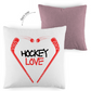 Kopfkissen zweifarbig HOCKEYLOVE STICKHEART