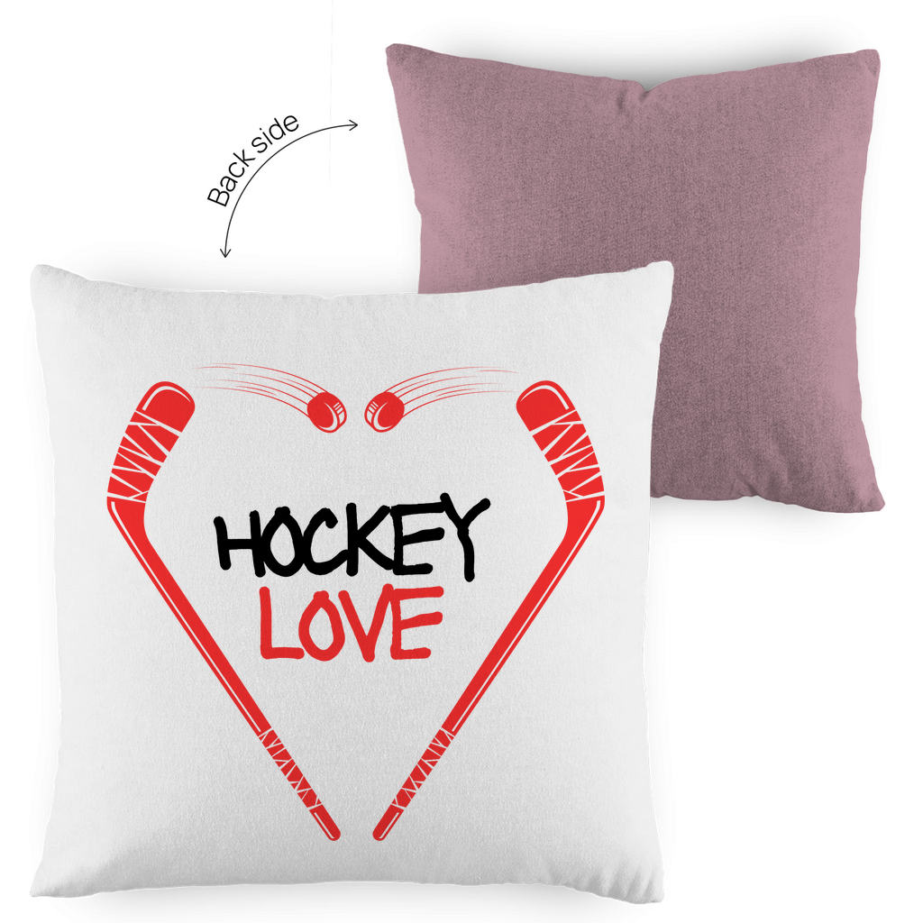 Kopfkissen zweifarbig HOCKEYLOVE STICKHEART