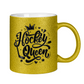 Glitzertasse HOCKEYQUEEN II