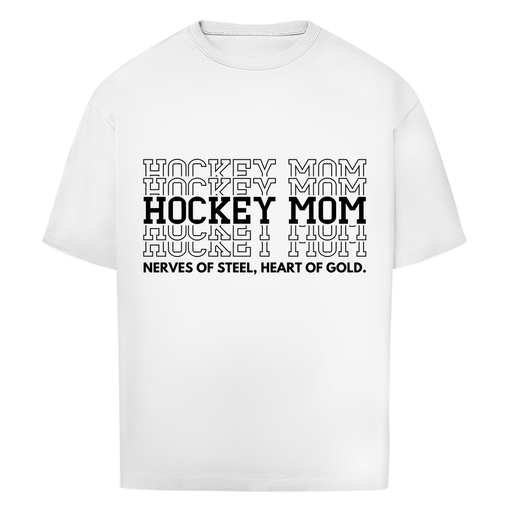 Oversize T-Shirt HOCKEYMOM NERVES & HEART