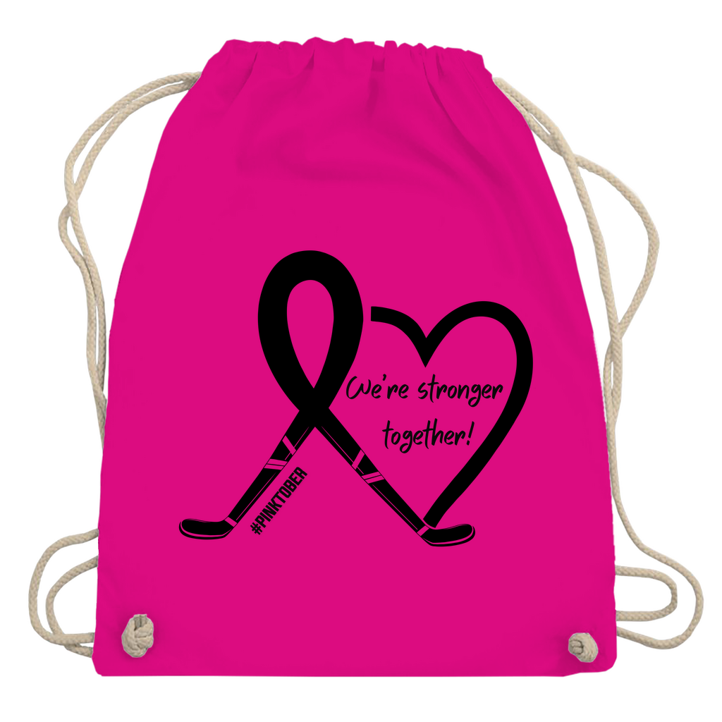 Turnbeutel PINKTOBER STRONGER TOGETHER