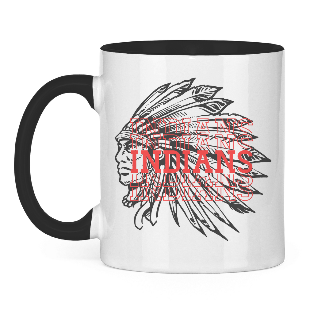 Tasse zweifarbig INDIANS HEAD