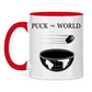 Tasse zweifarbig PUCK THE WORLD