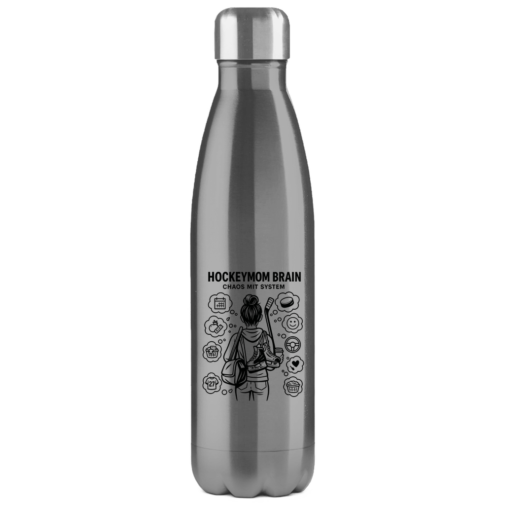 Edelstahl-Thermoflasche HOCKEYMOM BRAIN
