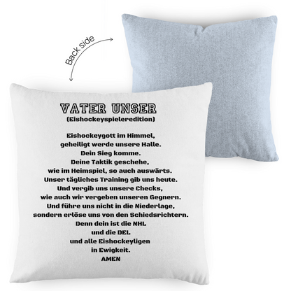 Kopfkissen zweifarbig VATER UNSER SPIELER