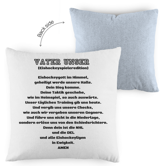 Kopfkissen zweifarbig VATER UNSER SPIELER