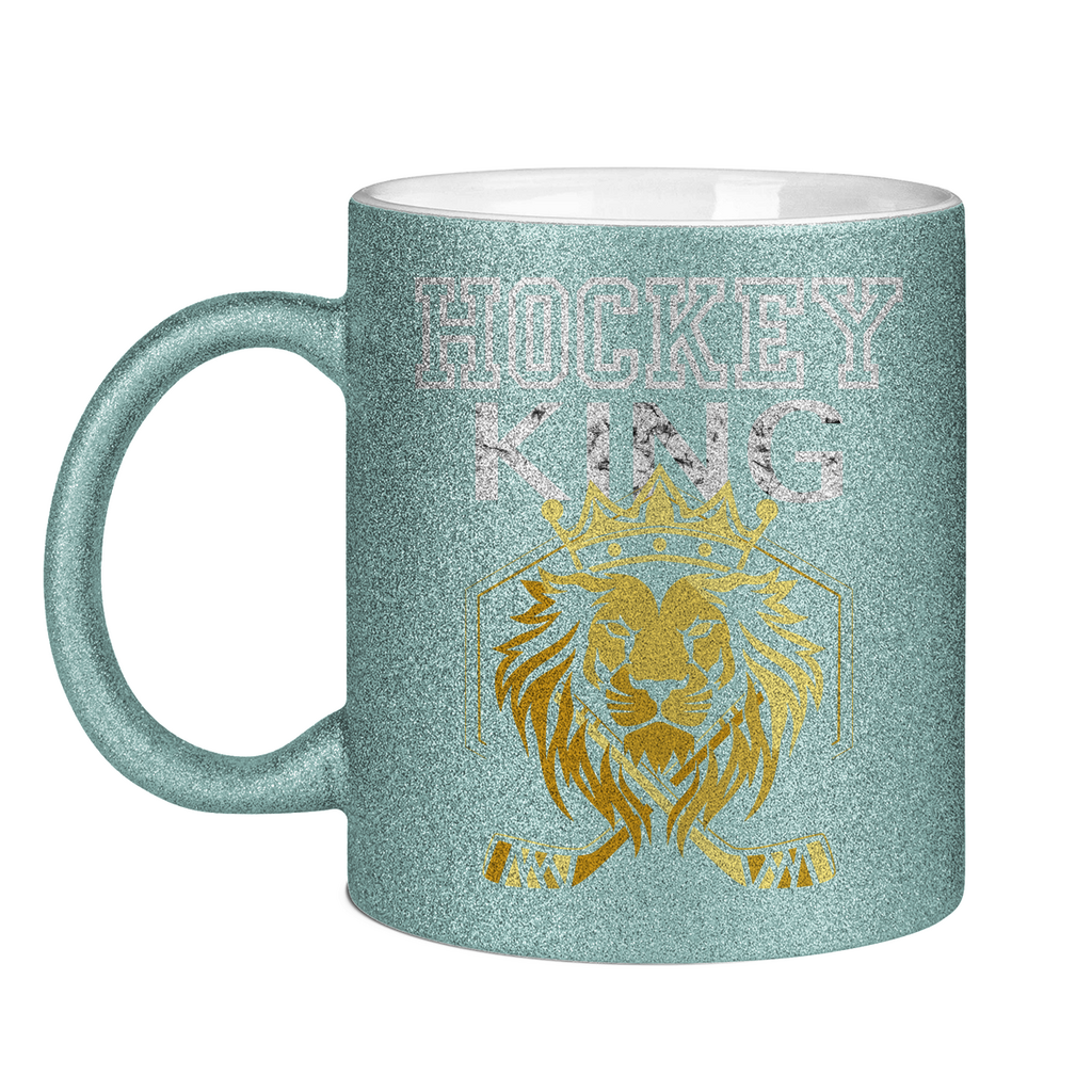 Glitzertasse HOCKEYKING LION