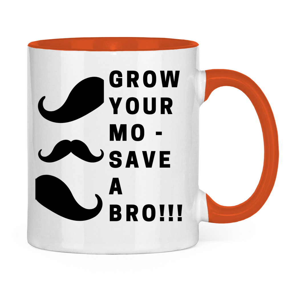 Tasse zweifarbig GROW YOUR MO