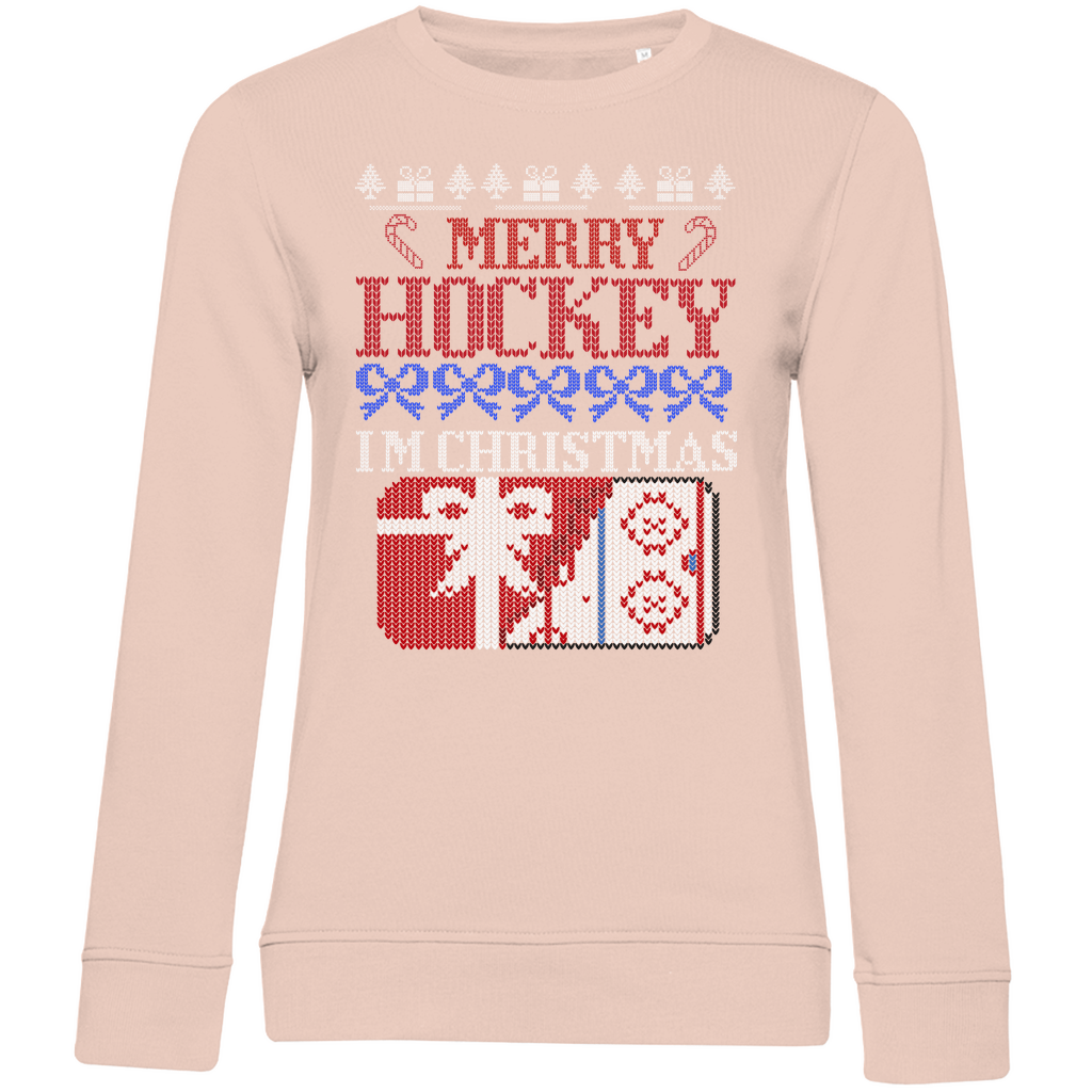 Ladies Sweatshirt UGLY CHRISTMAS MERRY HOCKEY