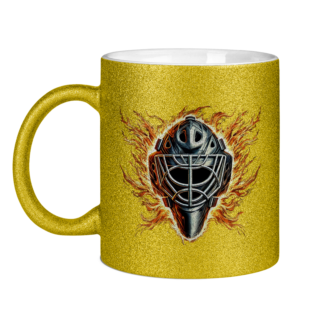 Glitzertasse BURNING MASK