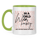 Tasse zweifarbig WORLD OF HOCKEY - MOM
