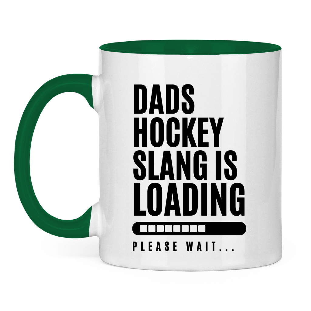 Tasse zweifarbig HOCKEYDADS SLOGAN