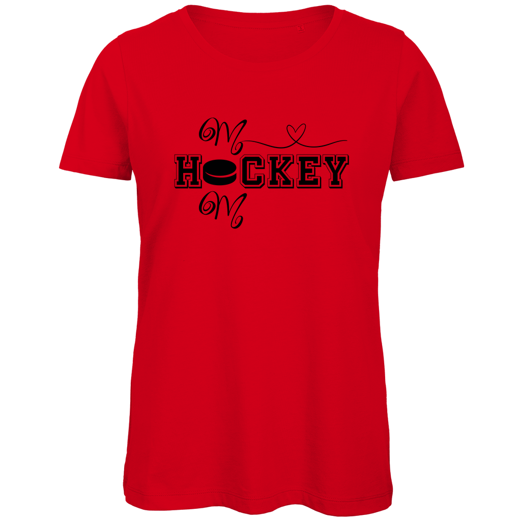 Ladies T-Shirt HOCKEY MOM HEART