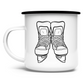 Emaille Tasse SKATES