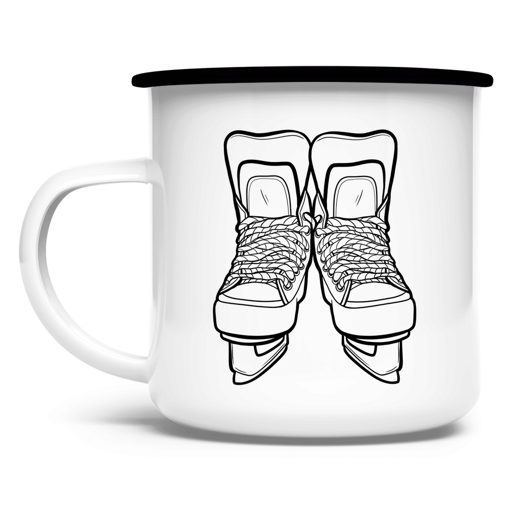 Emaille Tasse SKATES