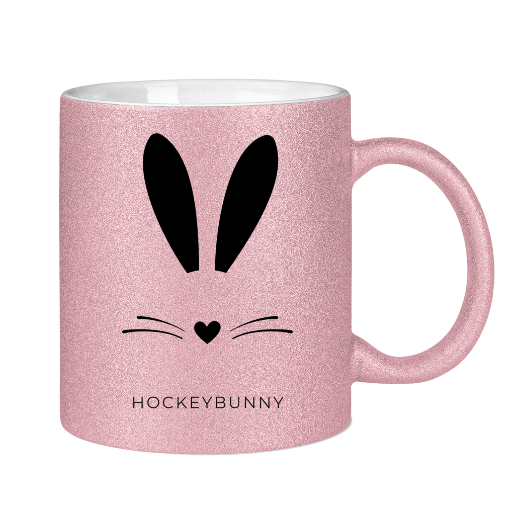Glitzertasse HOCKEYBUNNY