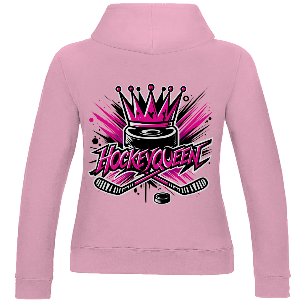 Ladies Hoodie HOCKEYQUEEN (front&back)