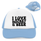 Retro Cap I LOVE HOCKEY & BEER