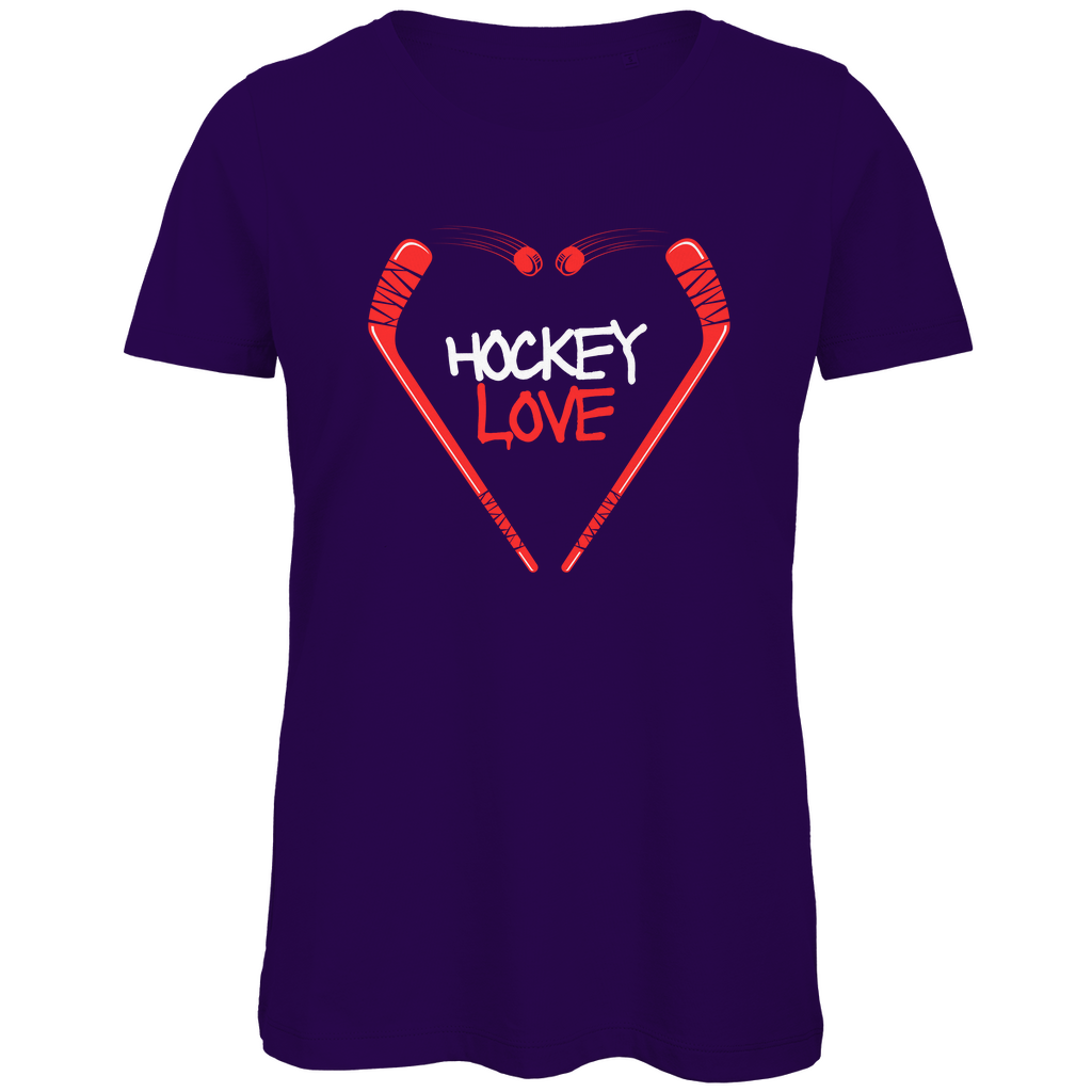 Ladies T-Shirt HOCKEYLOVE STICKHEART