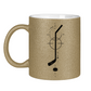 Glitzertasse HOCKEYSTICK MODERN